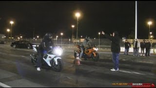 GSXR750 vs ZX10R [upl. by Milurd]