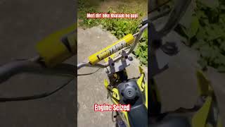 125Cc Dirt Bike Engine Seize  Faizan Alam automobile faizanalam dirtbike [upl. by Lateehs914]