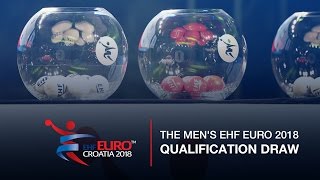 Mens EHF EURO 2018 Qualification Draw [upl. by Sesmar924]