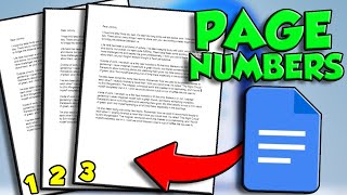 How To Add Page Numbers In Google Docs  Google Docs Page Number [upl. by Reviel]