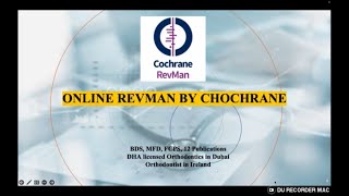 Metaanalysis by Online RevMan Cochrane  Online RevMan Software  Metaanalysis by RevMan Tutorial [upl. by Isabea]