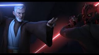 Most Darth Maul Vs Obi Wan Fight Scenes  INCLUDING TWIN SUNS DUEL [upl. by Ming]