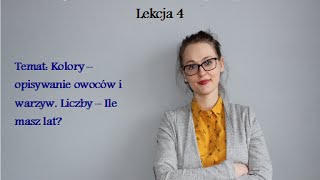 JĘZYK NIEMIECKI DLA POCZĄTKUJĄCYCH  LEKCJA 4 KOLORY I LICZBY [upl. by Molton]