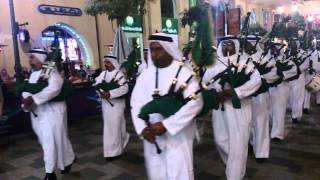 Bagpipe marching band in Dubai [upl. by Goober]