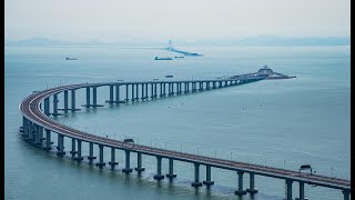 Hong to Macau by Bus 4K  Hong KongZhuhaiMacau Bridge [upl. by Eireva]