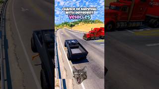 Chance of survival with different vehicles beamng beamngdrive game gameplay gaming beamngcrash [upl. by Tamaru]