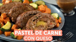 Cómo hacer Pastel de Carne con Relleno de Queso  Kiwilimón [upl. by Shaddock29]