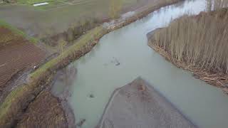 11242021 Nooksack River Levee damage Everson WA [upl. by Ragan]