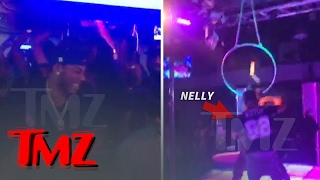 Nelly Makes it Rain in Dallas Strip Club  Shake Ya Tailfeather  TMZ [upl. by Aihcats]