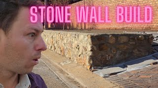 Building a STONE Retaining Wall [upl. by Egag559]