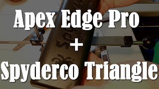 ИДЕЯ Apex Edge Pro  Spyderco Triangle  новая точилка ножей [upl. by Aowda]