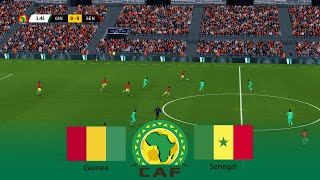 Guinea vs Senegal  Africa Cup of Nations 2024 AFCON  Full Match  23 January 2024  PES Gameplay [upl. by Ackerley108]