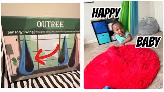 Unboxing and Installing OUTREE Sensory Swing sensory swing install [upl. by Brucie]