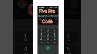Five Sim Balance Check  Five Sim Ka Balance Kaise Check Kare  How To Check Five Sim Balance five [upl. by Assili]