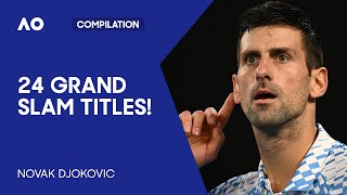 24 Minutes of Novak Djokovic Dominating  Australian Open [upl. by Tasia]