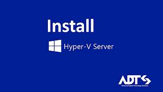 Microsoft HyperV Server How to install and config [upl. by Iba]