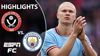 Manchester City vs Sheffield United  FA Cup Highlights  ESPN FC [upl. by Sekoorb]