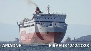 ARIADNE arrival at Piraeus Port Operated by Superfast [upl. by Zerep]