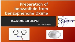 Preparation of benzanilide from benzophenone Oxime  benzophenone Oxime to Benzanilide [upl. by Onida302]