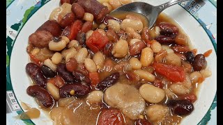 INSTANT POT 15 BEAN SOUP [upl. by Kcirdled]