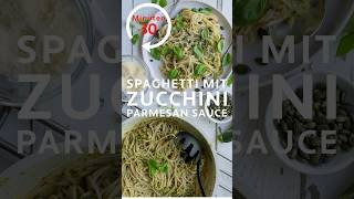 Schnelle Spaghetti mit Zucchini Parmesan Sauce  vegetarisch  einfach und lecker Mittagessen Rezept [upl. by Adnawyt766]