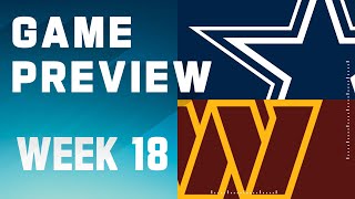 Dallas Cowboys vs Washington Commanders  2023 Week 18 Game Preview [upl. by Dukey]