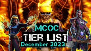 MCOC Tier List December 2023  Marvel Contest of Champions  Best Champions [upl. by Fitzgerald]