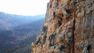 Espectacular Puenting from camino del rey El Chorromov [upl. by Farrel]