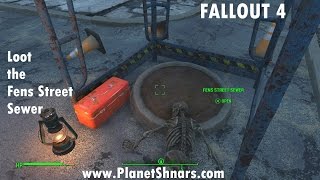 Fens Street Sewer  The Fens  Fallout 4 [upl. by Nanon639]