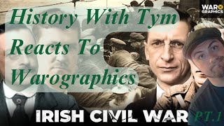 Historian Reacts Warographics Irish Civil War PT 1 [upl. by Ronel]