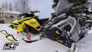 2020 Polaris Indy XCR 850 vs 2020 Ski Doo MXZ XRS 850  All The Details [upl. by Ahsote]