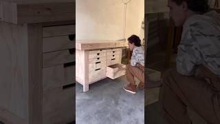 How to Make a Workbench with Plywood and 2x4’s woodworking [upl. by Finny]