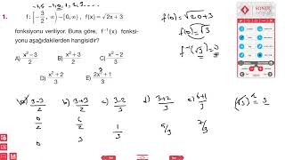 38 bir fonksiyonun tersi 5 [upl. by Dorise]