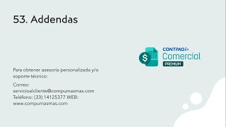 53 Contpaqi Comercial Premium  Como configurar las Addendas contpaqi [upl. by Cyrille]