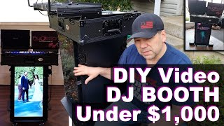 New DJ Booth Make it yourself  DIY save hundreds maybe thousands Video DJ Booth Self Contained [upl. by Ellehsem]