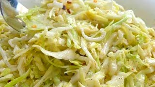 White cabbage salad  Salade de chou blanc [upl. by Artur795]