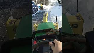 Snowblower 425 in cab action [upl. by Einotna]