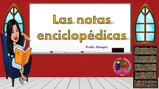 Notas enciclopédicas [upl. by Stovall]