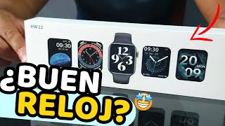 REVIEW SmartWatch HW22 ⌚ ▶ SMARTWATCH HW22 SERIES 6  CONFIGURACIÓN Y UNBOXING EN ESPAÑOL 2021❗❗ [upl. by Graniah]