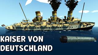 SS Kaiser Von Deutschland VS Torpedoes ◉ Stormworks Build and Rescue [upl. by Darnall837]