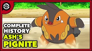 Ashs Pignite From Tepig to BIG PIG  Complete History [upl. by Anderegg]