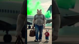 little cat romed in the plane catsoftiktok cat cute aiart ai poorcat catlover fyp [upl. by Hildegaard990]