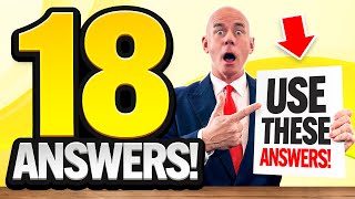 TOP 18 ‘QUICK ANSWERS’ to JOB INTERVIEW QUESTIONS [upl. by Ainaznat862]