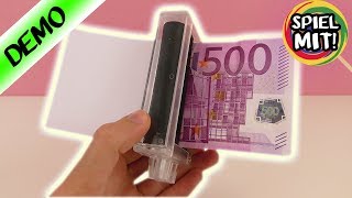 GELD DRUCK MASCHINE  Aus Papier echte Geldscheine machen Cooler ZAUBERTRICK [upl. by Notselrahc]