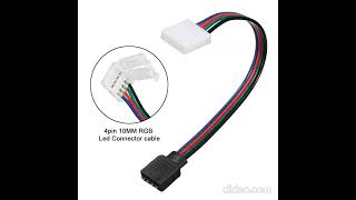 Emenda Com Conector Para Fita Led RGB 5050 3528 Rabicho Fêmea [upl. by Risa437]