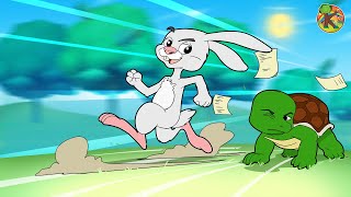 The Hare and The Tortoise  KONDOSAN English Fairy Tales amp Bedtime Stories for Kids  Cartoon HD 4K [upl. by Yeldar]