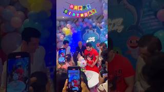 Udit narayan amp Aditya narayan family celebrate tvisha birthday 🎂 adityanarayan shorts [upl. by Emmerie]