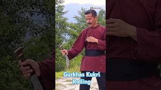 gurkhas kukri knife Rolling by Kiran Rai shefordlimbu shorts short shortsvideo [upl. by Ahsitan]