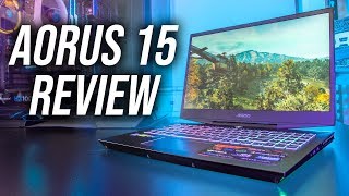 Aorus 15 Gaming Laptop Review  RTX 2060 [upl. by Rodoeht]