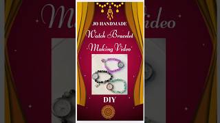 Diy watch bracelet making with perfect finishing and how to hide a knot diy handmade watch [upl. by Llertnad]